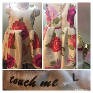 ❗️SALE❗️Touch Me Brand Creme Taffeta Dress